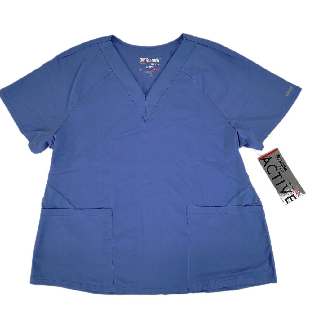 Grey's Anatomy Scrub Top GVST026-40 Ciel Blue